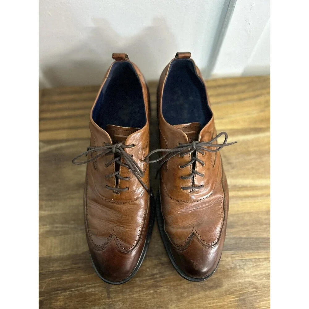 Cole Haan Men's Washington Grand 2.0 Oxford British Tan Style Men’s Size 11 M